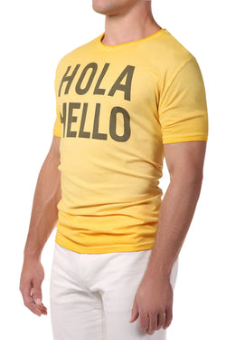 Spenglish Yellow Dye Hola Hello Tee thumbnail 2