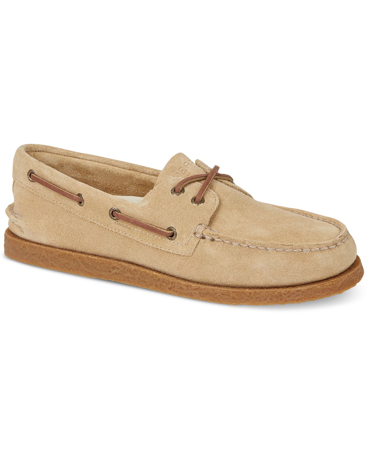 Sperry A/o 2 Eye Suede Boat Shoes Sand