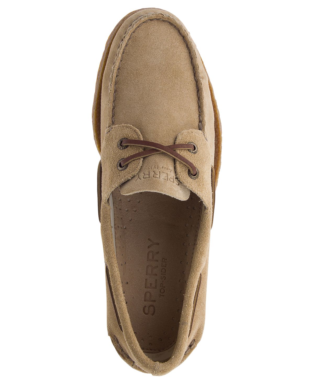 Sperry A/o 2 Eye Suede Boat Shoes Sand