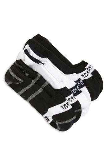 Sperry Men's 'Signature Invisible' Socks Assorted 3-Pack