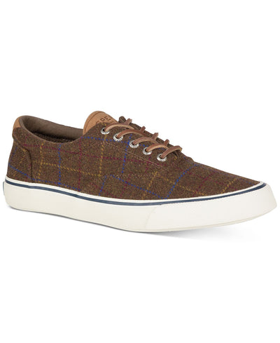 Sperry Striper Ii Cvo Wool Plaid Sneakers Brown Plaid