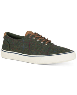 Sperry Striper Ii Cvo Wool Plaid Sneakers Olive Plaid thumbnail 1