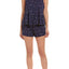 Splendid Intimates Navy Star-Print Ruffle Tank