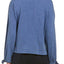 Splendid Ocean-Blue Tie-Sleeve Cropped Sweater