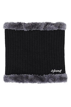 Sport Black Knit Fleece Lined Neck Warmer thumbnail 2