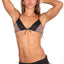 Spreegirl Black Glitz And Glam Color Block Bra
