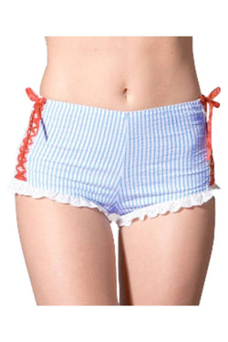 Spreegirl Blue Sweet Innocence Seersucker High Waisted Panty thumbnail 3