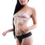 Spreegirl Grey & Pink Color Block Bra