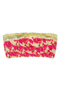 Spreegirl Pink Flower Blossom Bandeau Bra thumbnail 1