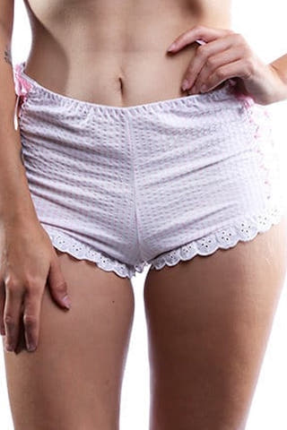 Spreegirl Pink Sweet Innocence Seersucker High Waisted Panty