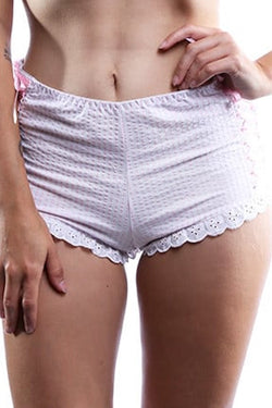 Spreegirl Pink Sweet Innocence Seersucker High Waisted Panty thumbnail 1
