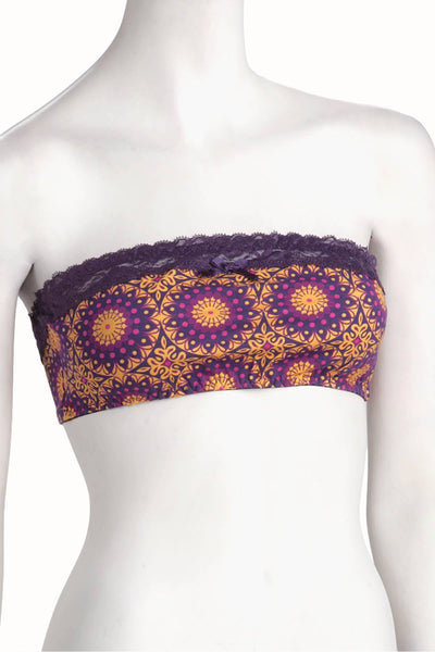 Spreegirl Purple Arts and Crafts Bandeau Bra