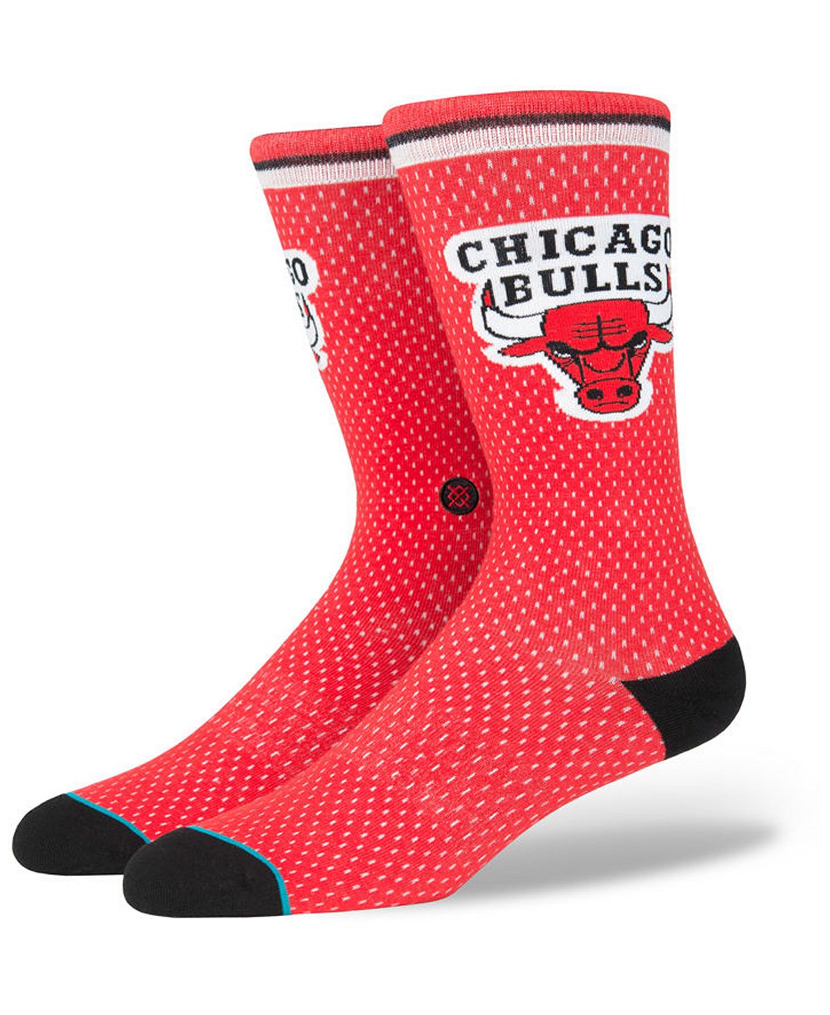 Stance Chicago Bulls Arena Jersey Pack Crew Socks Red/Black