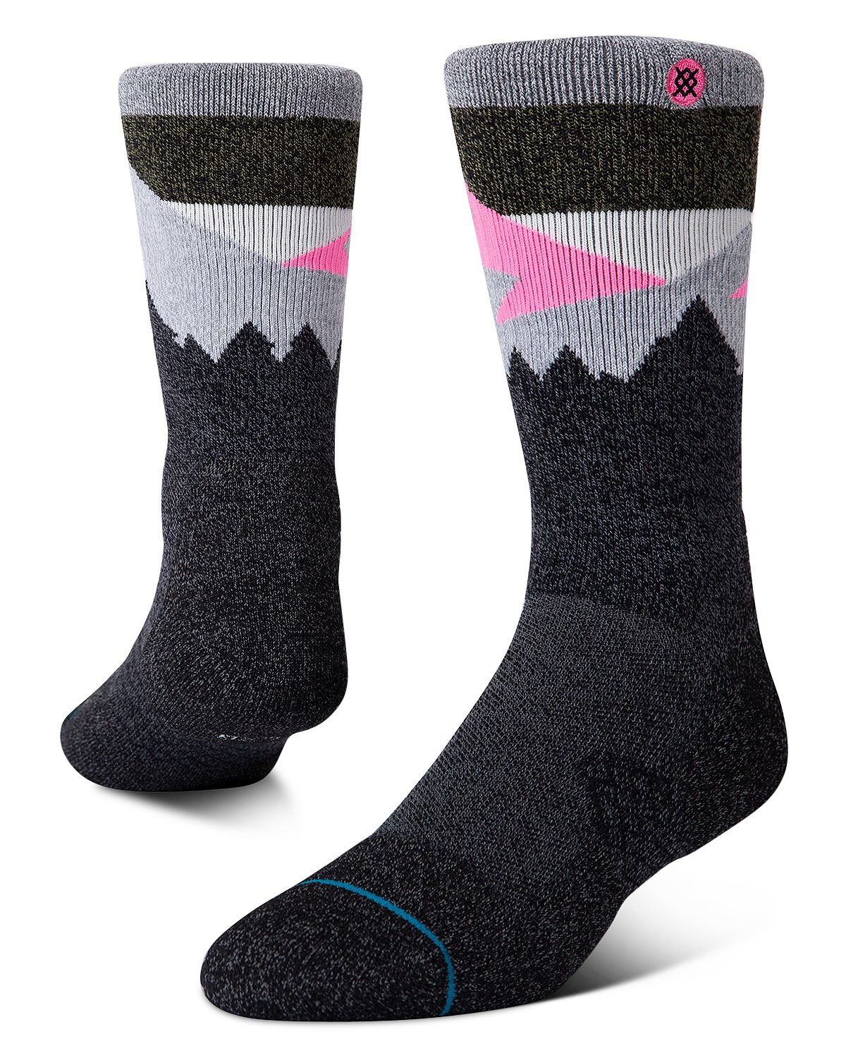 Stance Divide Socks Black/Pink