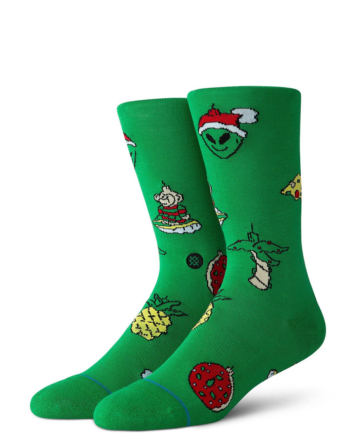 Stance Holiday Ornaments Socks Green