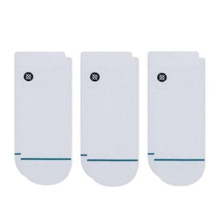 Stance Icon Classic Low 3 Pack Men's Socks Large White