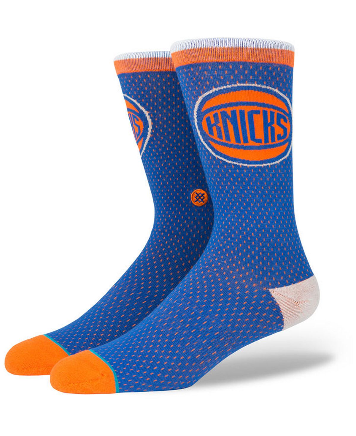 Stance New York Knicks Arena Jersey Pack Crew Socks Blue/Orange