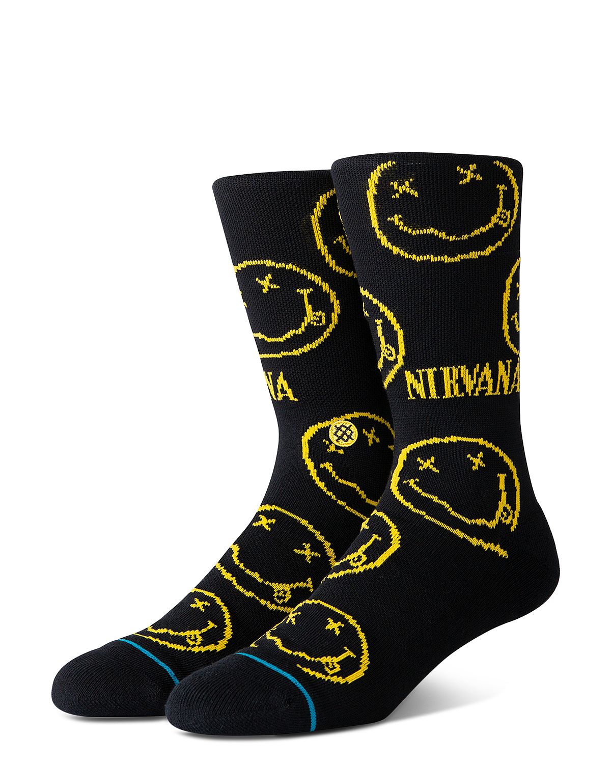 Stance Nirvana Face Socks Black