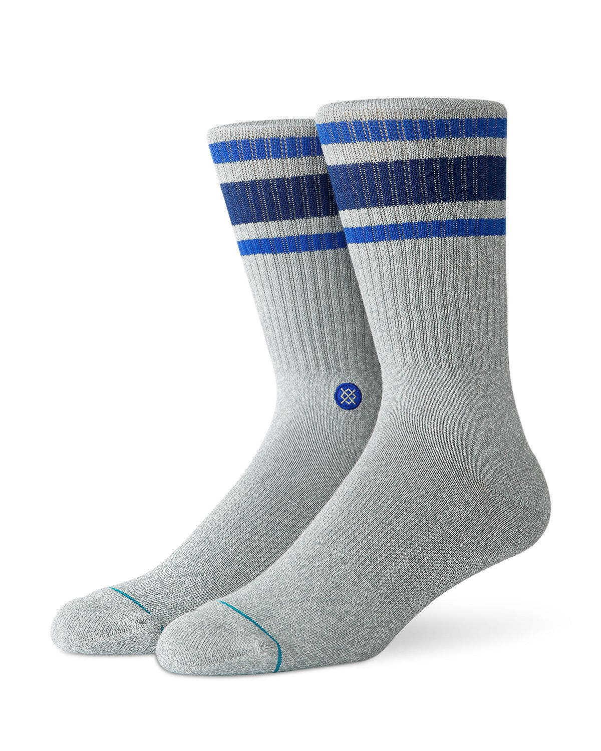 Stance Striped Tube Socks Blue Steel