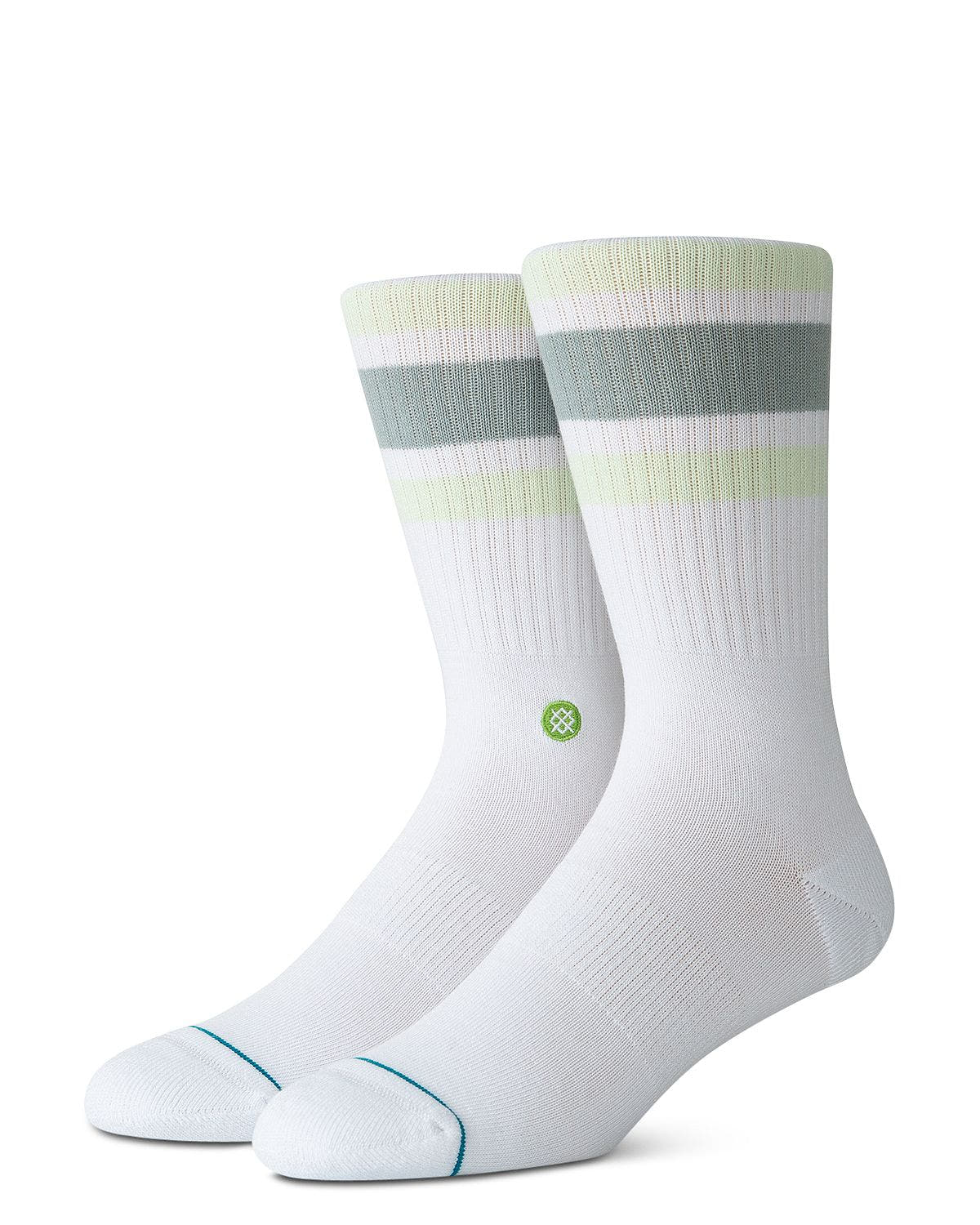 Stance Striped Tube Socks Mint Green