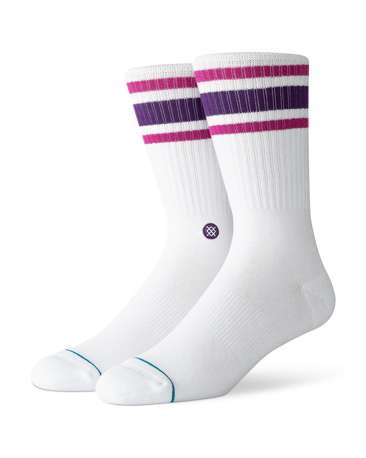 Stance Striped Tube Socks Purple