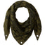 Steve Madden Army-Green Camo-Stars Traingle Blanket, Wrap / Scarf