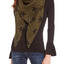 Steve Madden Army-Green Camo-Stars Traingle Blanket, Wrap / Scarf