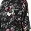 Steve Madden Black/Floral-Print Duster Kimono
