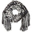 Steve Madden Black/Grey/White Cabin-Fever Muffler Scarf