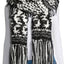 Steve Madden Black/Grey/White Cabin-Fever Muffler Scarf