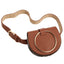 Steve Madden Cognac/Gold Pebbled Faux Leather Convertible Belt Bag