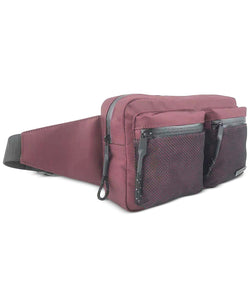 Steve Madden Double Pocket Mesh Fanny Bag Dark Red thumbnail 2