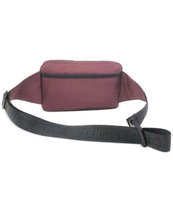 Steve Madden Double Pocket Mesh Fanny Bag Dark Red thumbnail 4