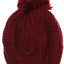Steve Madden Maroon Ribbed Knit Beret Beanie