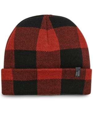 Steve Madden Men's Checkered Beanie Black