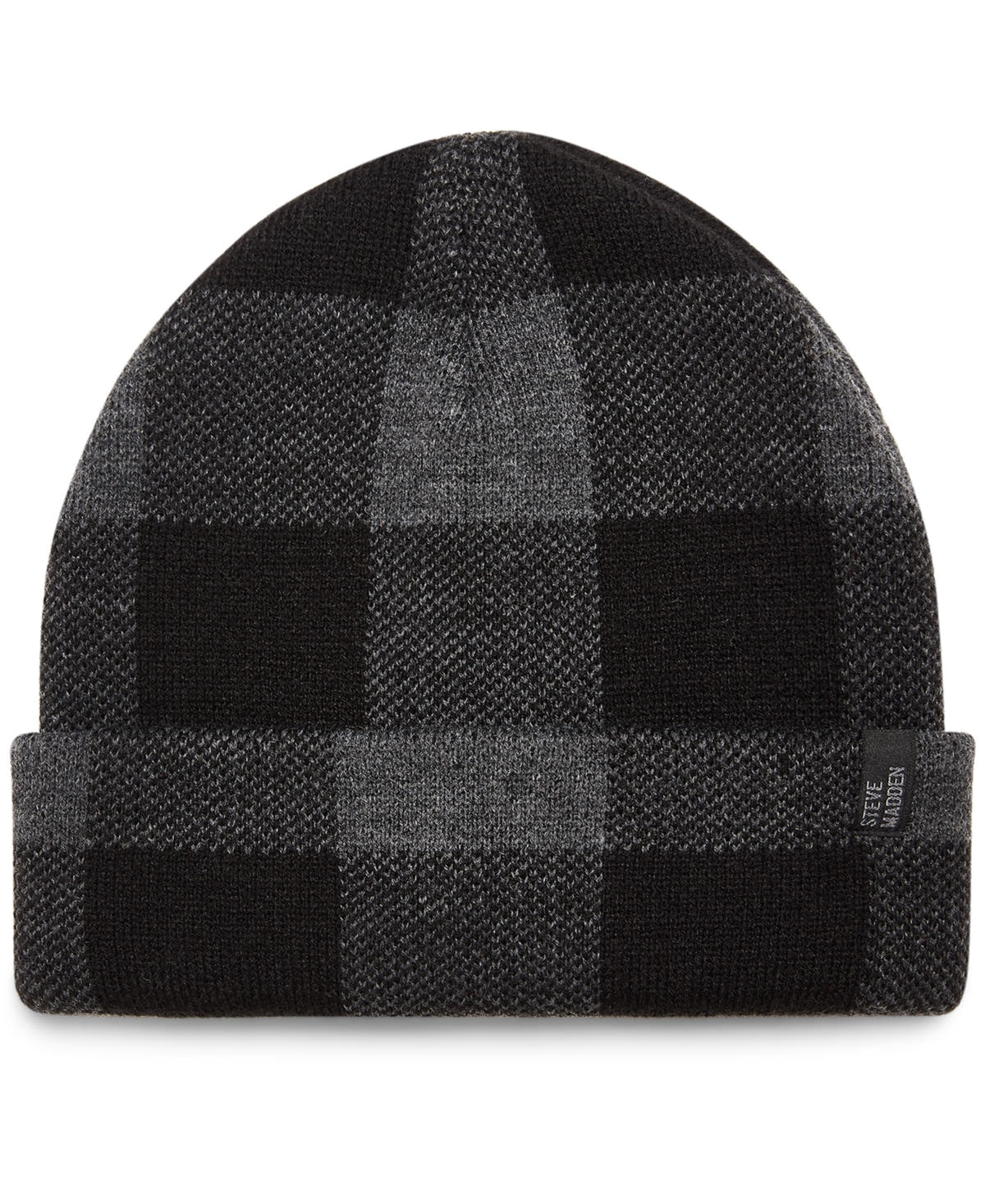 Steve Madden Men's Checkered Beanie