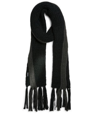 Steve Madden Men's Colorblocked Knit Tassel Scarf