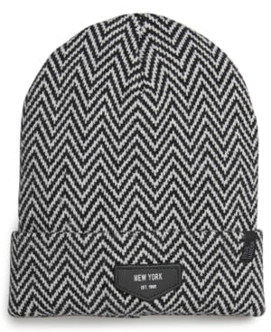 Steve Madden Men's New York Patch Beanie
