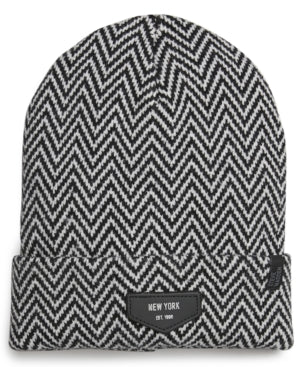 Steve Madden Men's New York Patch Beanie