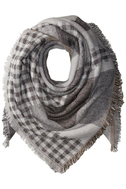 Steve Madden Neutral Plaid Variety Blanket, Wrap / Scarf thumbnail 4