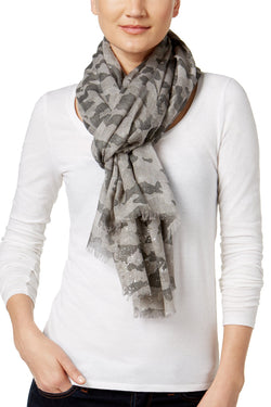 Steve Madden Neutral Twinkle-Camo Wrap / Scarf thumbnail 2
