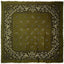 Steve Madden Olive Bandana-Print Square Blanket, Wrap / Scarf