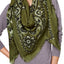 Steve Madden Olive Bandana-Print Square Blanket, Wrap / Scarf