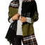 Steve Madden Olive-Camo Plaid Blanket Wrap & Scarf In One