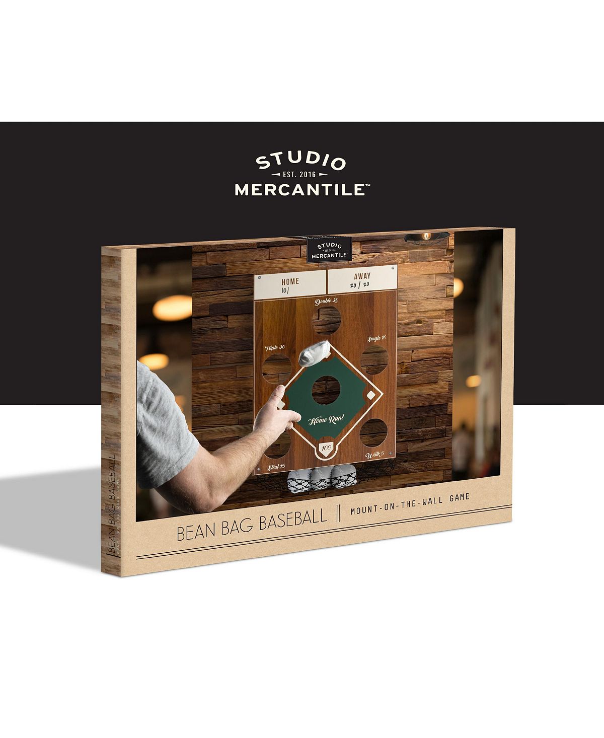 Studio Mercantile Bean Bag Toss Hanging Baseball Game Set 10 Pieces Open Miscellaneous