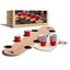 Studio Mercantile Portable Mini Flip Cup Challenge With Built-in Launchers Set Of 21 Brown