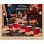 Studio Mercantile Portable Mini Flip Cup Challenge With Built-in Launchers Set Of 21 Brown