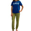 Sub_urban Riot Kale T-shirt & Jogger Pants Pajama Set Navy