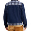Sun + Stone Sun + Stone Clarence Mixed-media Colorblocked Trucker Jacket