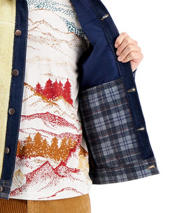Sun + Stone Sun + Stone Clarence Mixed-media Colorblocked Trucker Jacket thumbnail 4